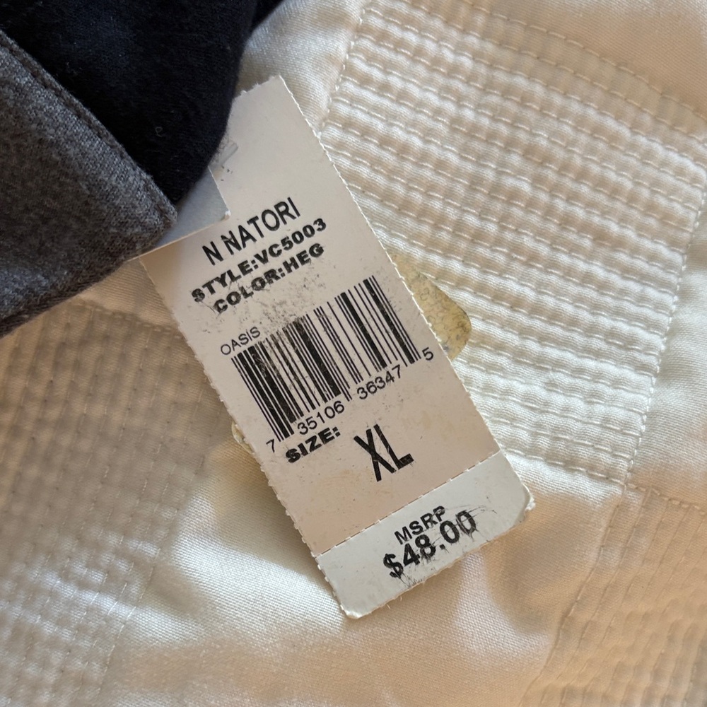 Natori Gray V-Neck Oversized Top size‎ XL style vc5003 - Picture 2 of 7